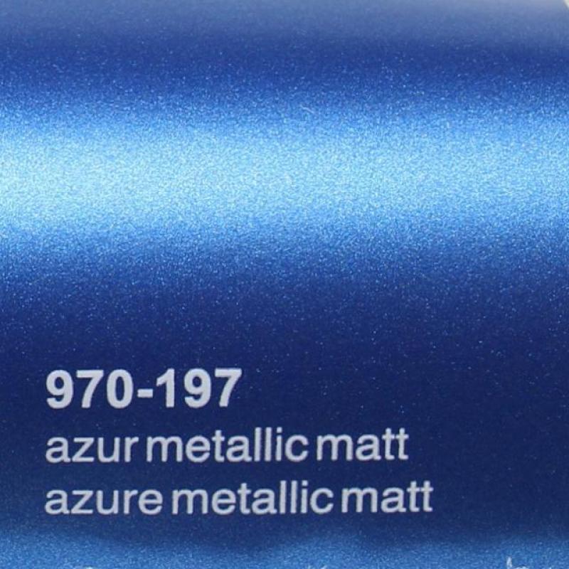 Nieuw : Oracal 970 197 Wrap Folie Mat Azure Blauw Metallic
