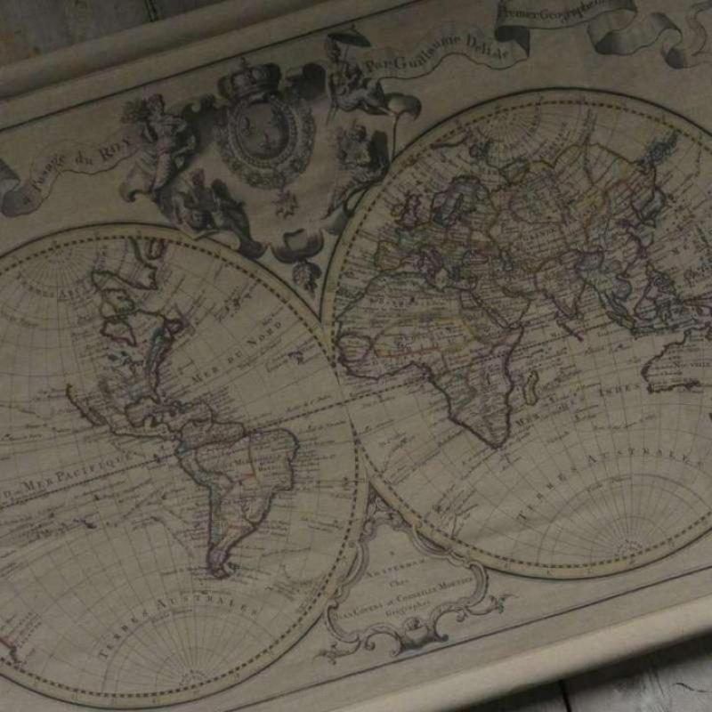 Landkaart wereld 112 x 75 cm