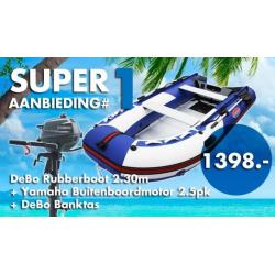 DeBo Rubberboot 2.30m + Yamaha BBM 2.5 Pk + Banktas !