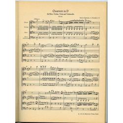 Wolfgang Mozart, kwartetten, partituur