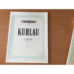 Dwarsfluitboeken Kuhlau Tulou en Berbiguier