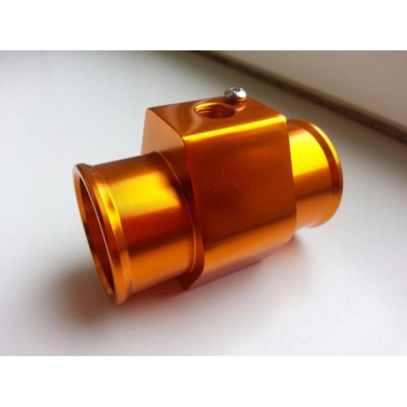 Adapter (32mm - oranje) tbv watertemperatuur + slangklemmen