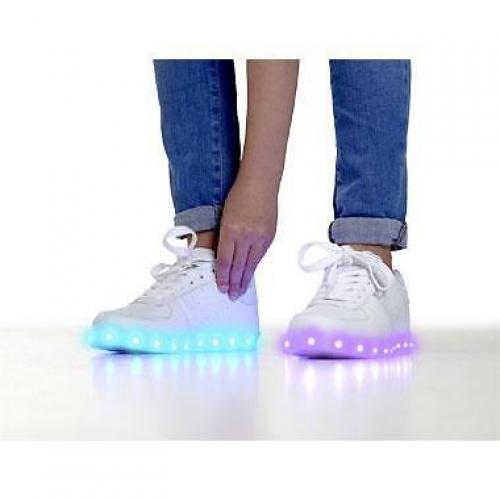 Raffie's sneakers met LED-licht in zool - maat 38 - wit