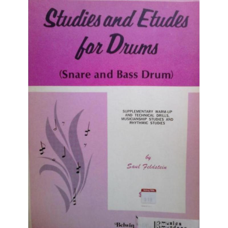Drums Studies and Etudes for Drums Snr / Dr level three