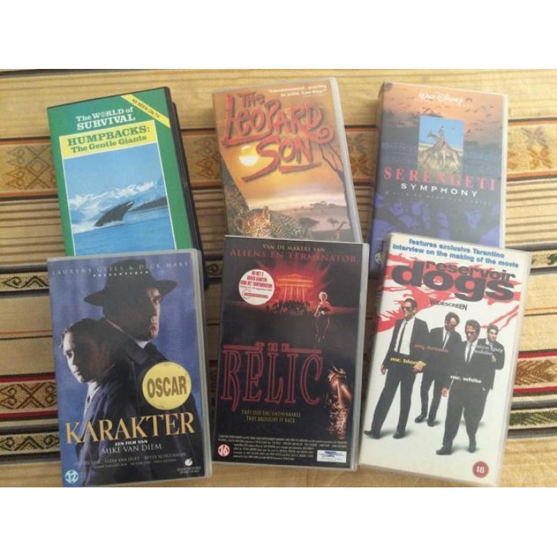 GRATIS: zes VHS banden