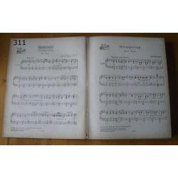 311. Antiek Blad muziek 1920 Muziekblad bladmuziek tirol