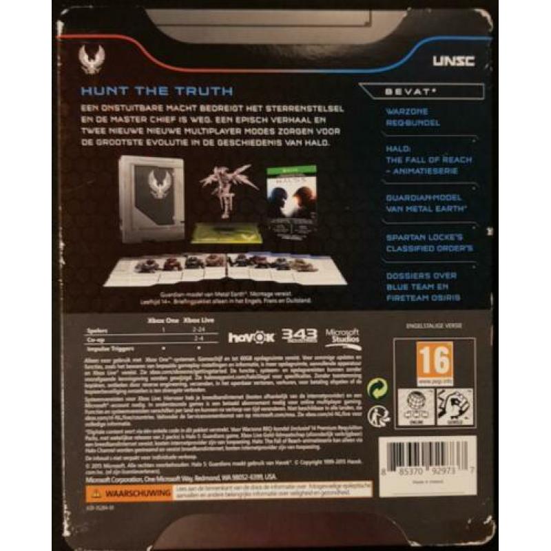 HALO 5 Guardians voor Xbox ONE + Steel case met kaarten!