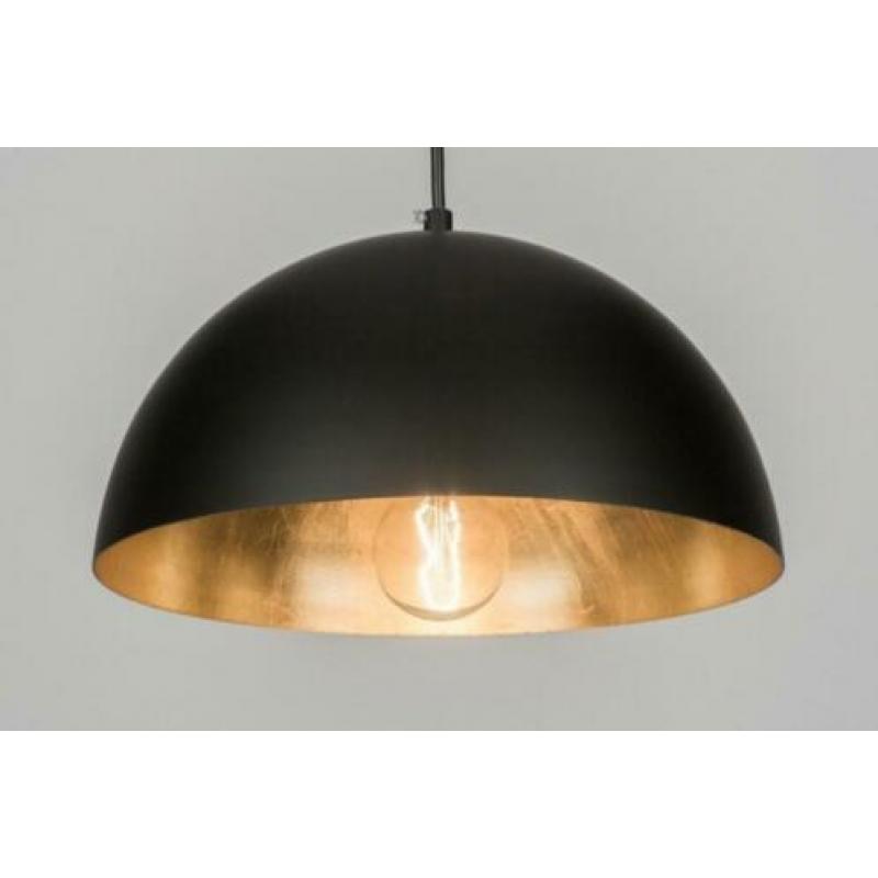 hanglamp 40 cm zwart goud of 30 a 50cm bed tafel bar lamp
