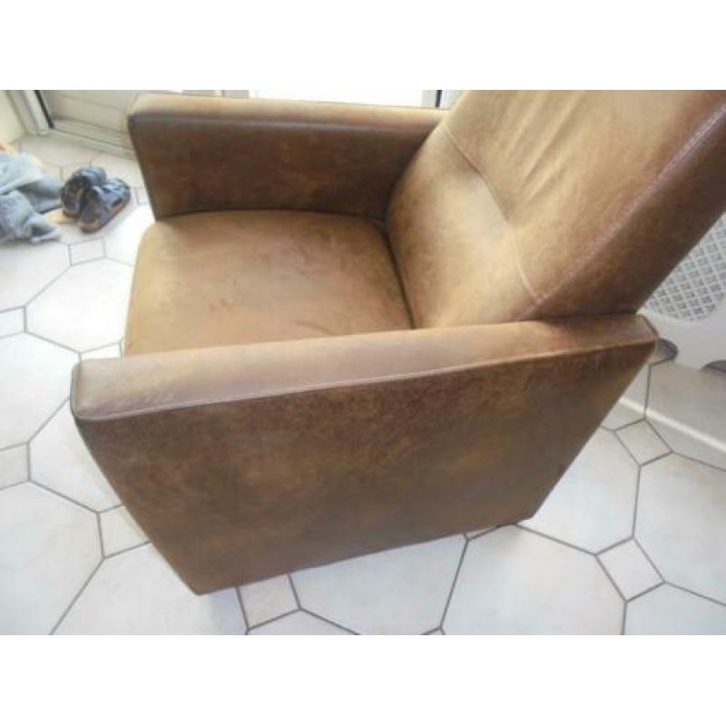 mooie fauteuil stoel kleur bruin zie foto s