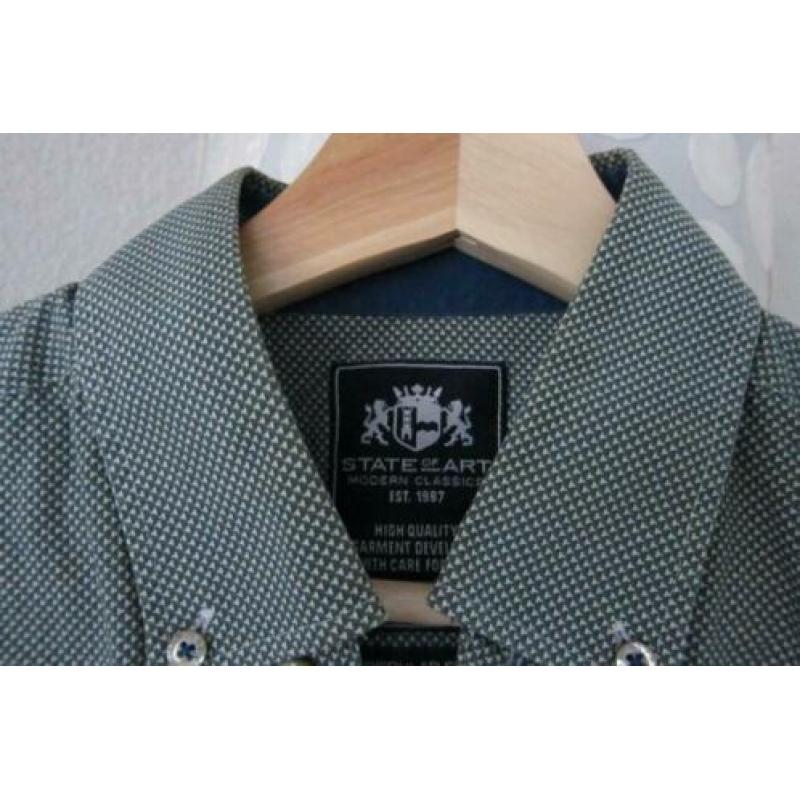 State of art blouse overhemd regular fit groen m
