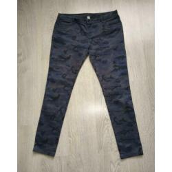 Denim & Co camouflage/army jeans maat 44