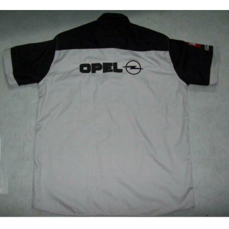 nieuwe OPEL Motor Sport Fan - Hemd Shirt blouse grijs/zwart