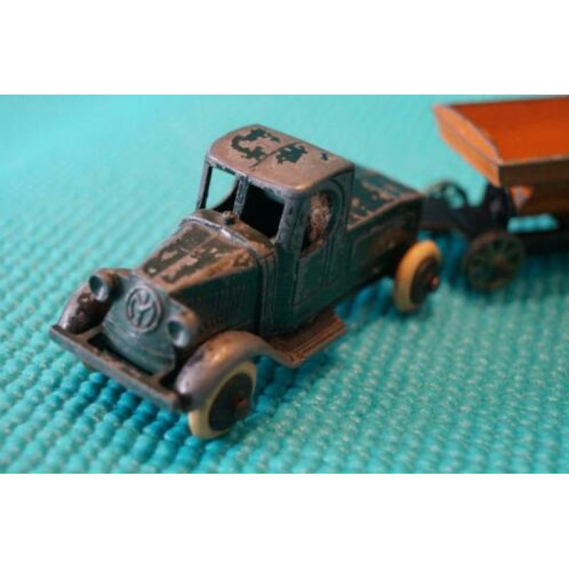 Antiek speelgoed Tootsietoys Contractor set 0191 1930 USA
