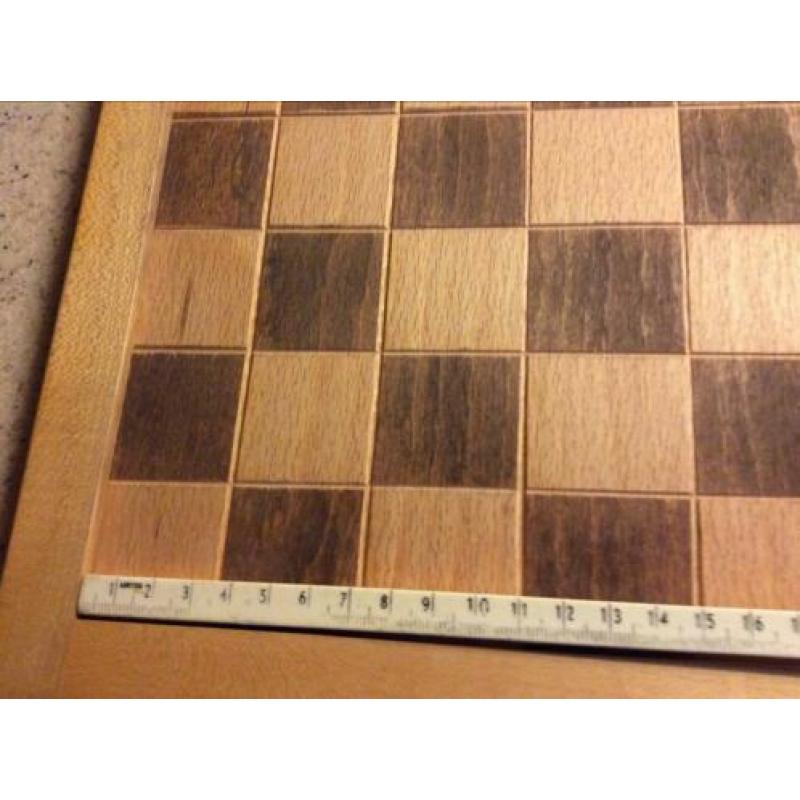 houten schaakbord, dambord 42 x 42 cm