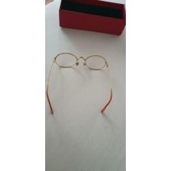 Originele Gouden Cartier bril (kleine maat, met sterkte) -