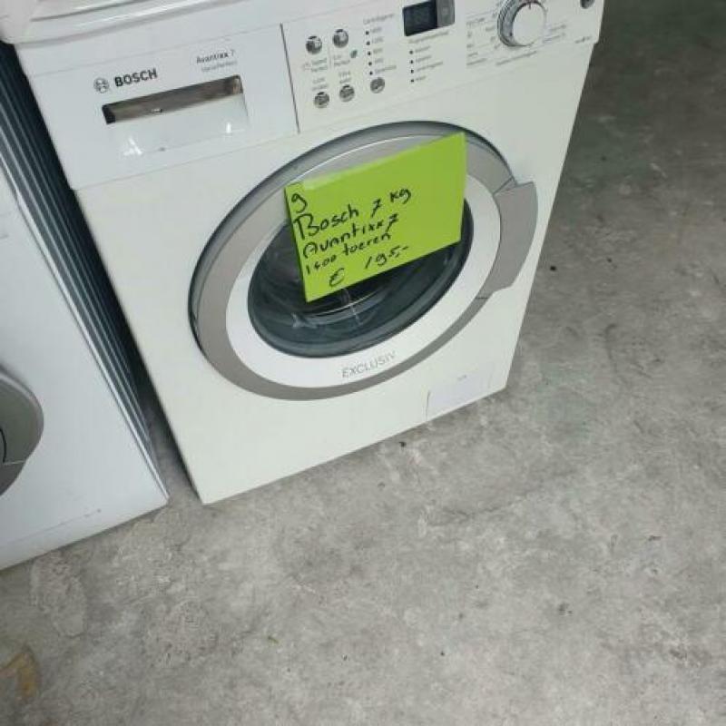 Diverse wasmachines alle prijsklasses