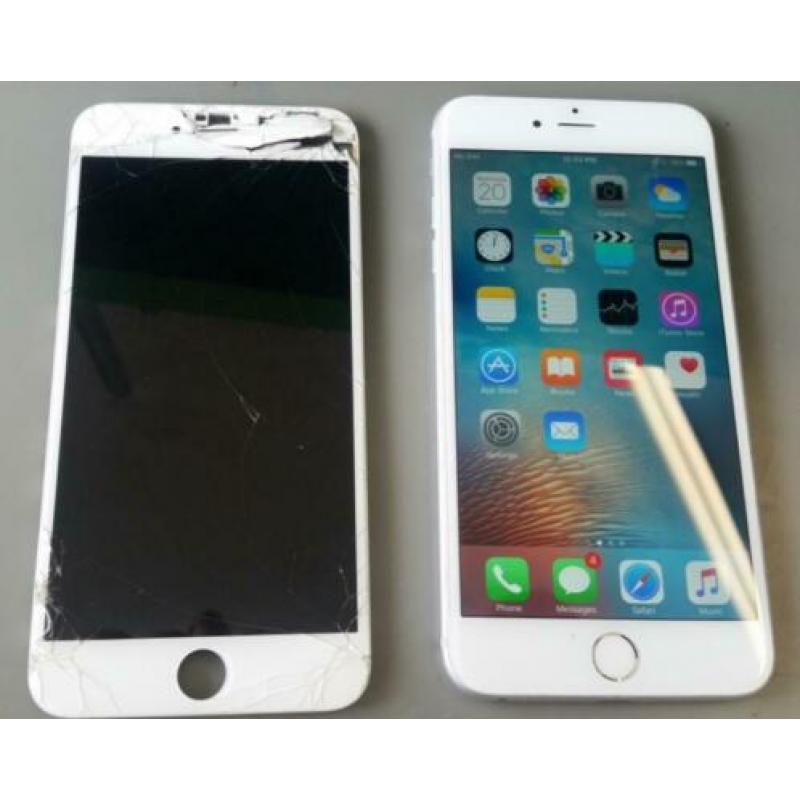 iPhone 8 7 X 7+ 6s 5s 6 plus scherm barst lcd glas reparatie