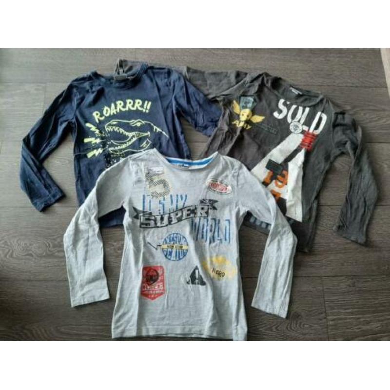 3x Jongens Sleeve Shirt S&B Stone Kids - 122/128 jusa17