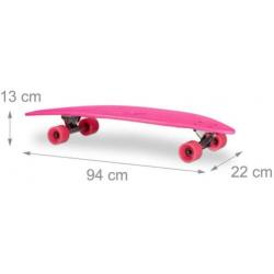 Relaxdays longboard 94cm - kies uit roze of blauw - KOOPJE