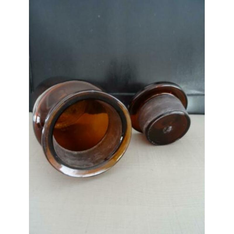 Apothekerspot - bruin - glas