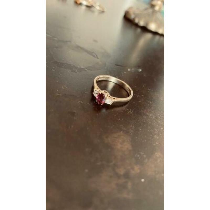 Anna Nina - Vintage Ring Ruby & Diamant