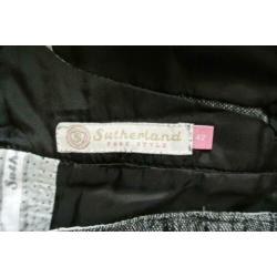 sutherland dames broek pantalon 42 grijs tweed