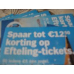 12X volle korting spaarkaarten op Efteling tickets ...