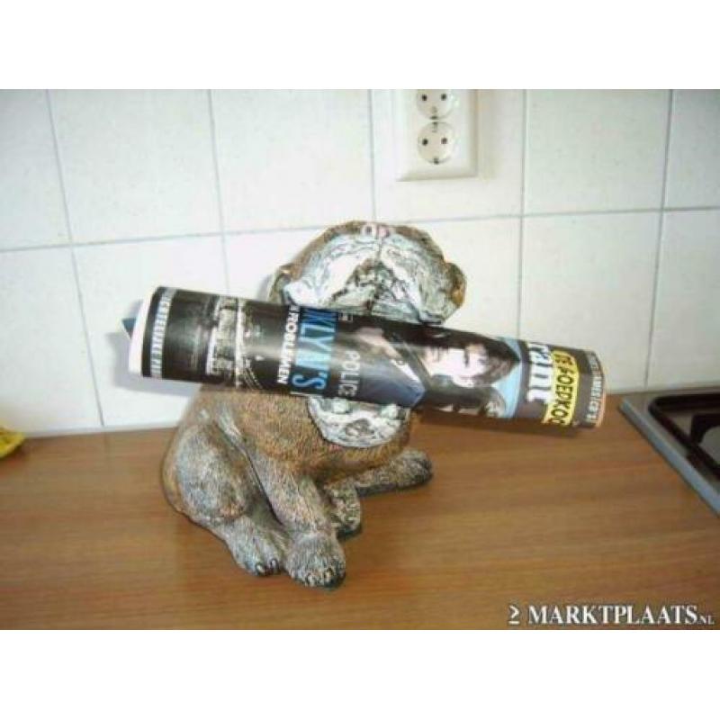 Buldog honden kranten / gids /tijdschrift houder NIEUW