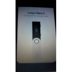 Nieuw Ongebruikt Ledger Nano S Hardware wallet voor Bitcoin