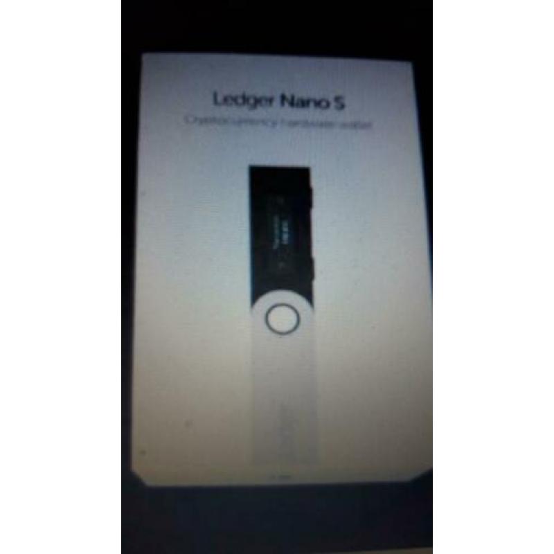 Nieuw Ongebruikt Ledger Nano S Hardware wallet voor Bitcoin