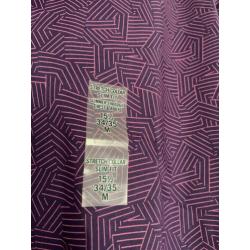 Nieuw Kenneth Cole overhemd maat M 15,5 34/35 slimfit paars
