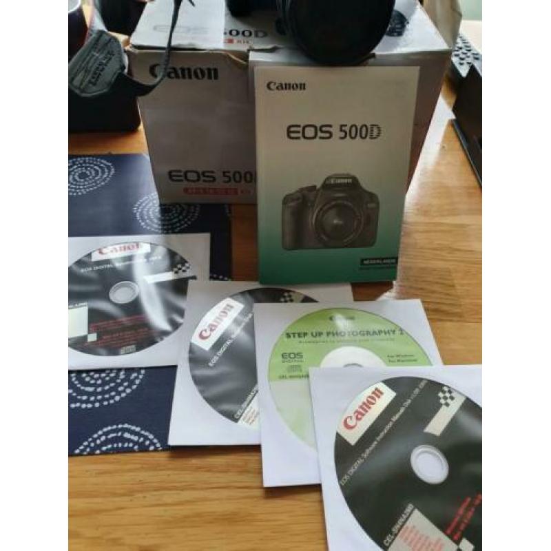 Canon EOS 500D met 2 lenzen