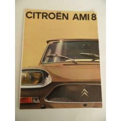 Citroén AMI 8 oldtimerauto 1970 folder