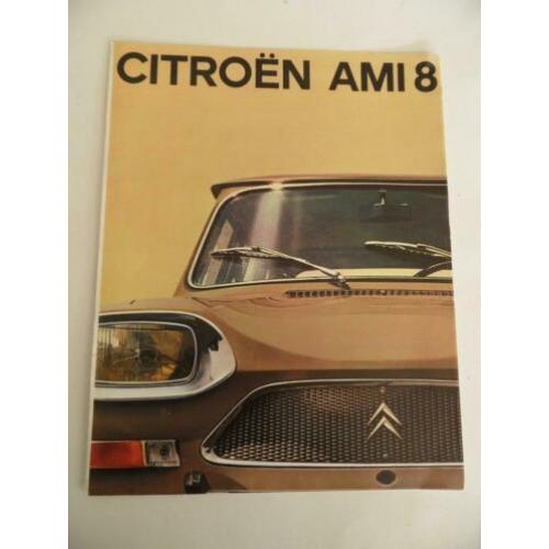 Citroén AMI 8 oldtimerauto 1970 folder