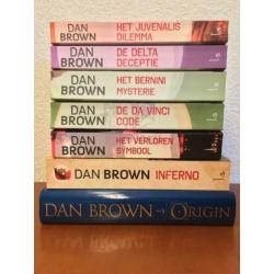Dan Brown alle boeken. Da Vinci code. Oorsprong. Inferno.