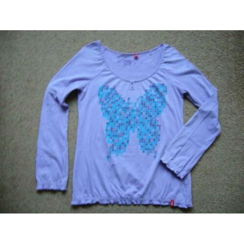EDC lila blouse / shirt mt S - M (nog splinternieuw)