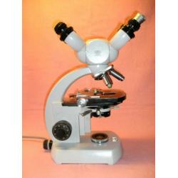 Carl zeiss standard 14 microscoop met discussie uitrusting