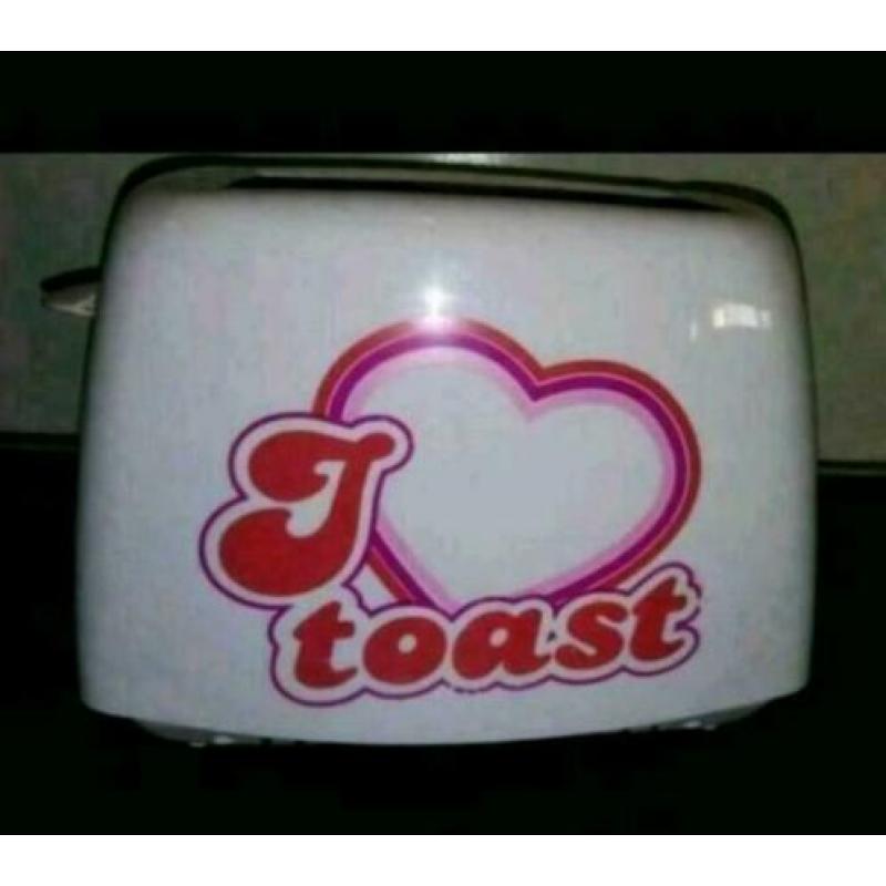 I love toast' toaster / broodrooster ... Valentijn