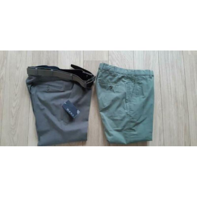 M.E.N.S. herenpantalons/-broeken (grijs/groen) - Mt 48,NIEUW