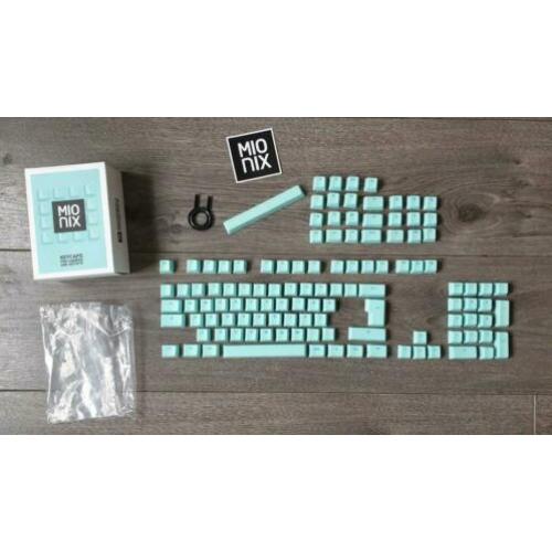 NIEUW Mionix Keycaps Ice Cream Turquoise toetsen toetsenbord