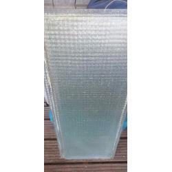 Veiligheidsglas / draadglas 5 stuks (88 x 36.5cm)