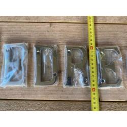 Messing verschroomd letters SLIEDRECHT - Breedendam