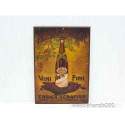 Enrico Serafino wijn wandbord 87904