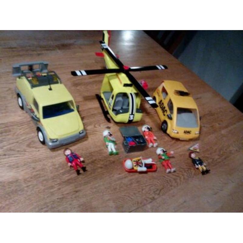 Playmobil Reddingsset 2 Adac wegenwacht auto´s en helikopter