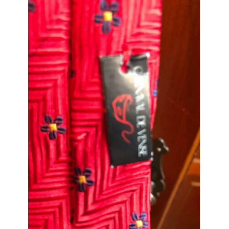 Carnacal de vernise, exclusieve zijde stropdas, nieuw rood