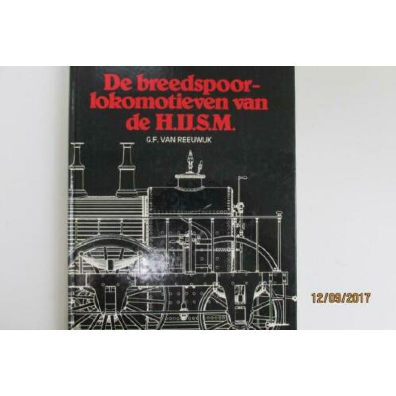 een treinenboek  breedspoor lokomotieven van de hijsm