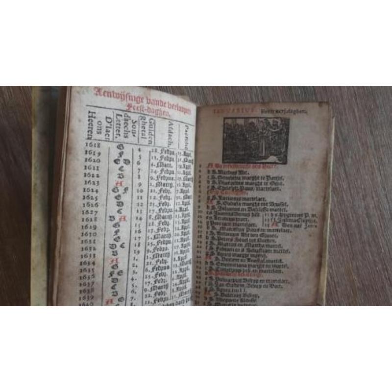 1635 - Zeer zeldzaam gebedenboek, super gave staat !