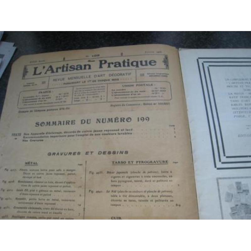 Artisan pratique-frans art deco blad kunstvoorbeelden-1926
