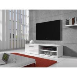 TV-meubel Bash - Wit / zwart / eiken - TV-kast - 120cm