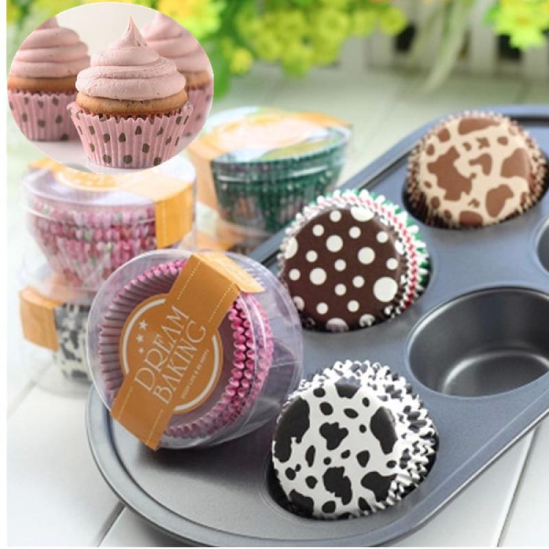100 PCS Mini Paper Muffin Cupcake Cup Liners